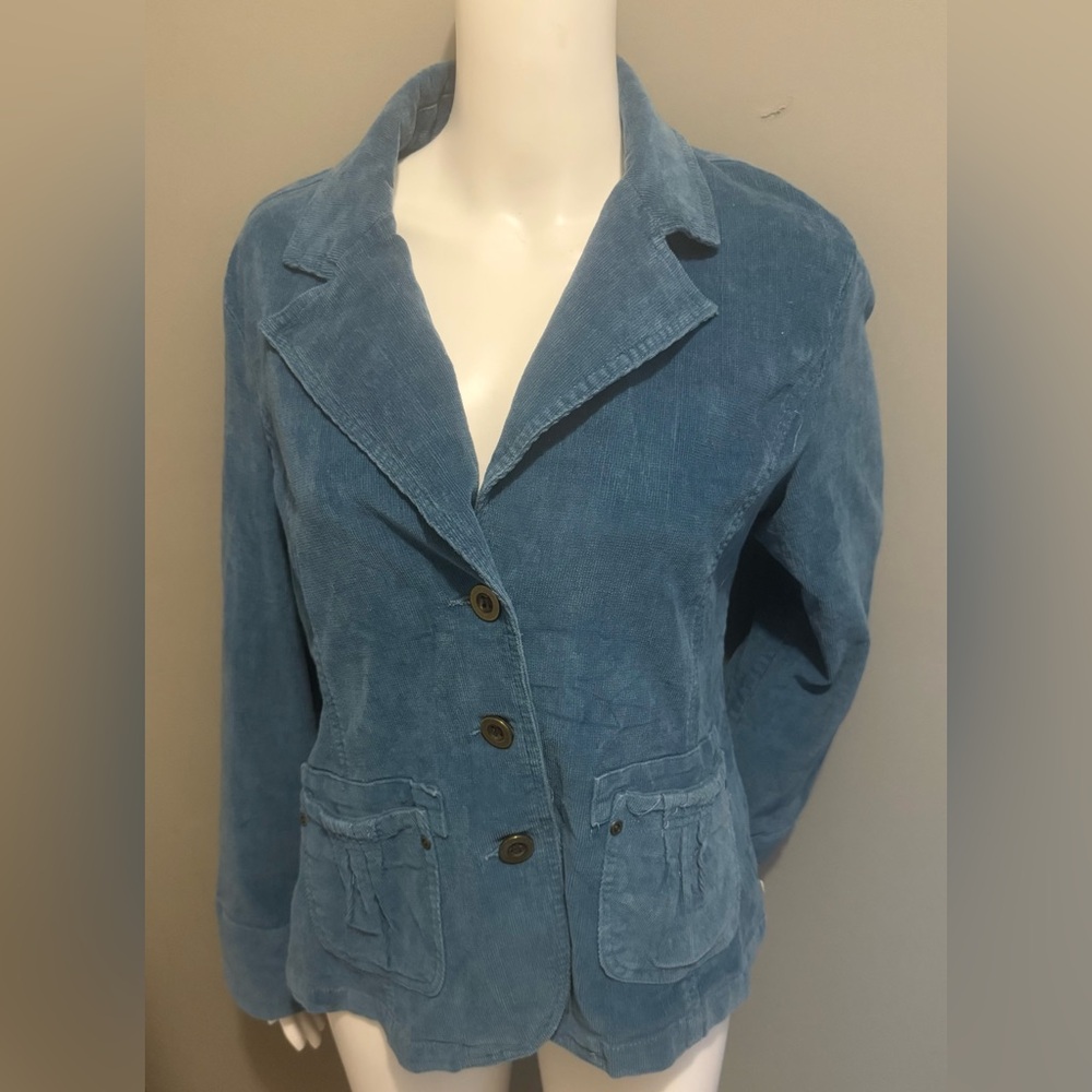 Women's Blue Corduroy Jacket